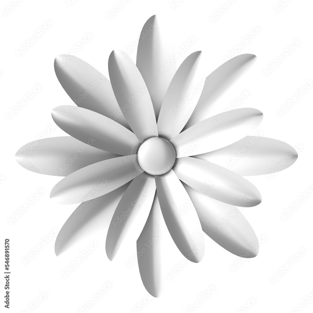 Silver flower. 3D flower. 3D illustration. Silver flower. 3D flower. 3D illustration.