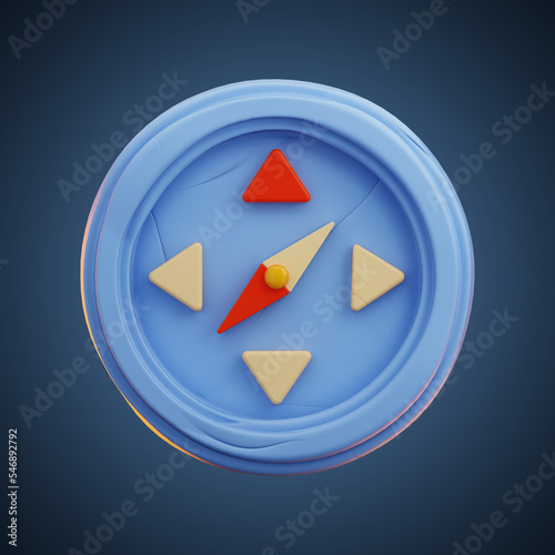 Premium Vacation compass icon 3d rendering on isolated background Free Download Premium Vacation compass icon 3d rendering on isolated background - GFXLoad