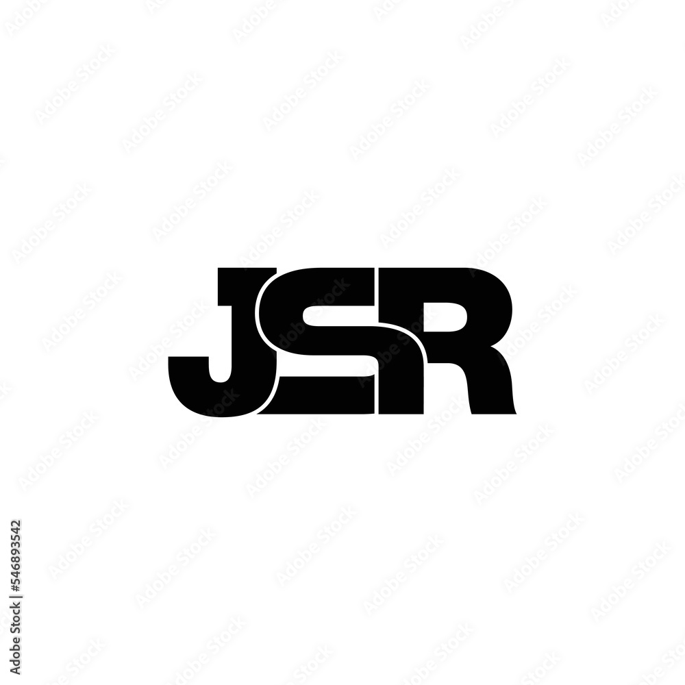 JSR letter monogram logo design vector JSR letter monogram logo design vector