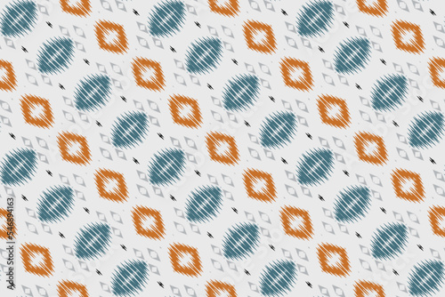 ฺฺBatik Textile Ethnic ikat designs seamless pattern digital vector design for Print saree Kurti Borneo Fabric border brush symbols swatches cotton