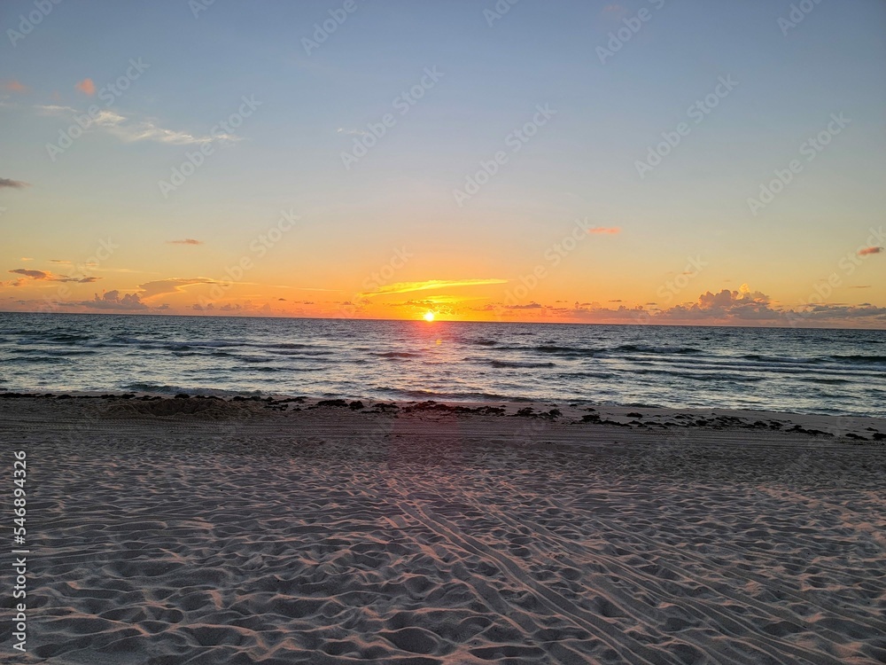 Sunset at Miami Beach