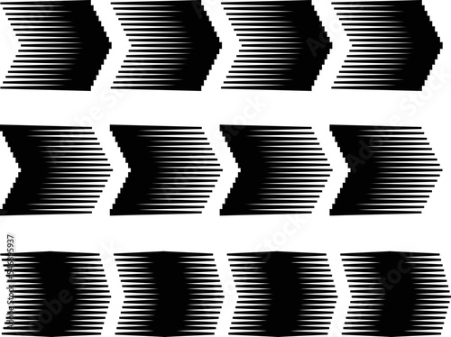 Wallpaper Mural Speed Lines in arrow Form . Vector Illustration .Technology  Logo . Design element . Abstract Geometric shape .  Torontodigital.ca