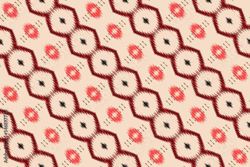 Ikat Aztec tribal chevron Seamless Pattern. Ethnic Geometric Batik Ikkat Digital vector textile Design for Prints Fabric saree Mughal brush symbol Swaths texture Kurti Kurtis Kurtas