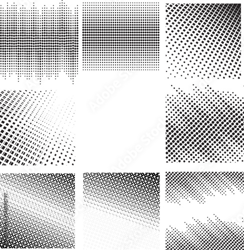 Wallpaper Mural Abstract Halftone Dotted Pattern .Mesh Seamless texture for your design.illustration can be used for background. Torontodigital.ca