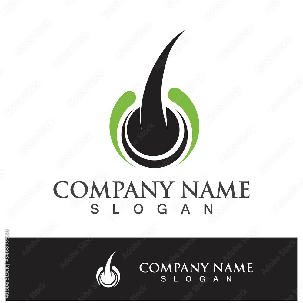 Style hair woman icon logo vector