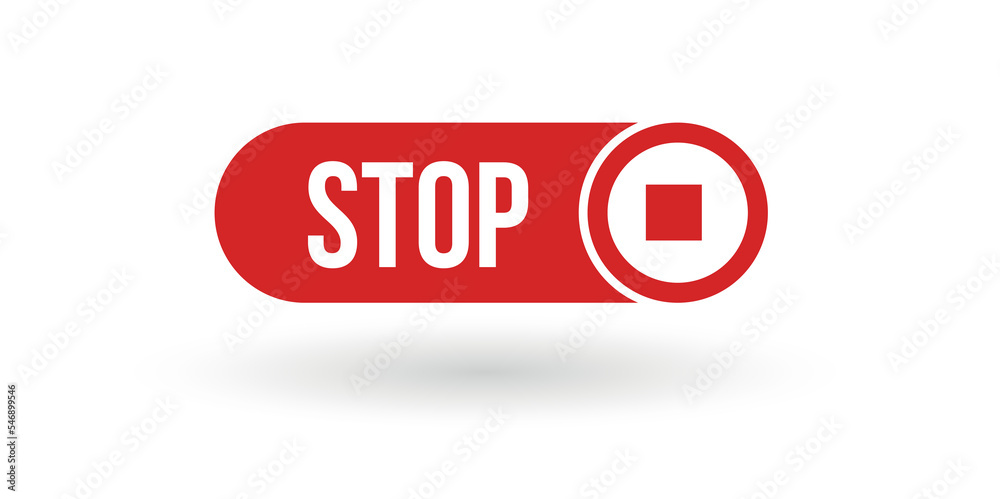 Multimedia Stop Button Vector illustration Multimedia Stop Button Vector illustration