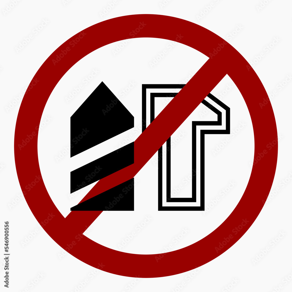 Do not repair. Repair ban. No building work. Do not knock. Vector icon. Do not repair. Repair ban. No building work. Do not knock. Vector icon.