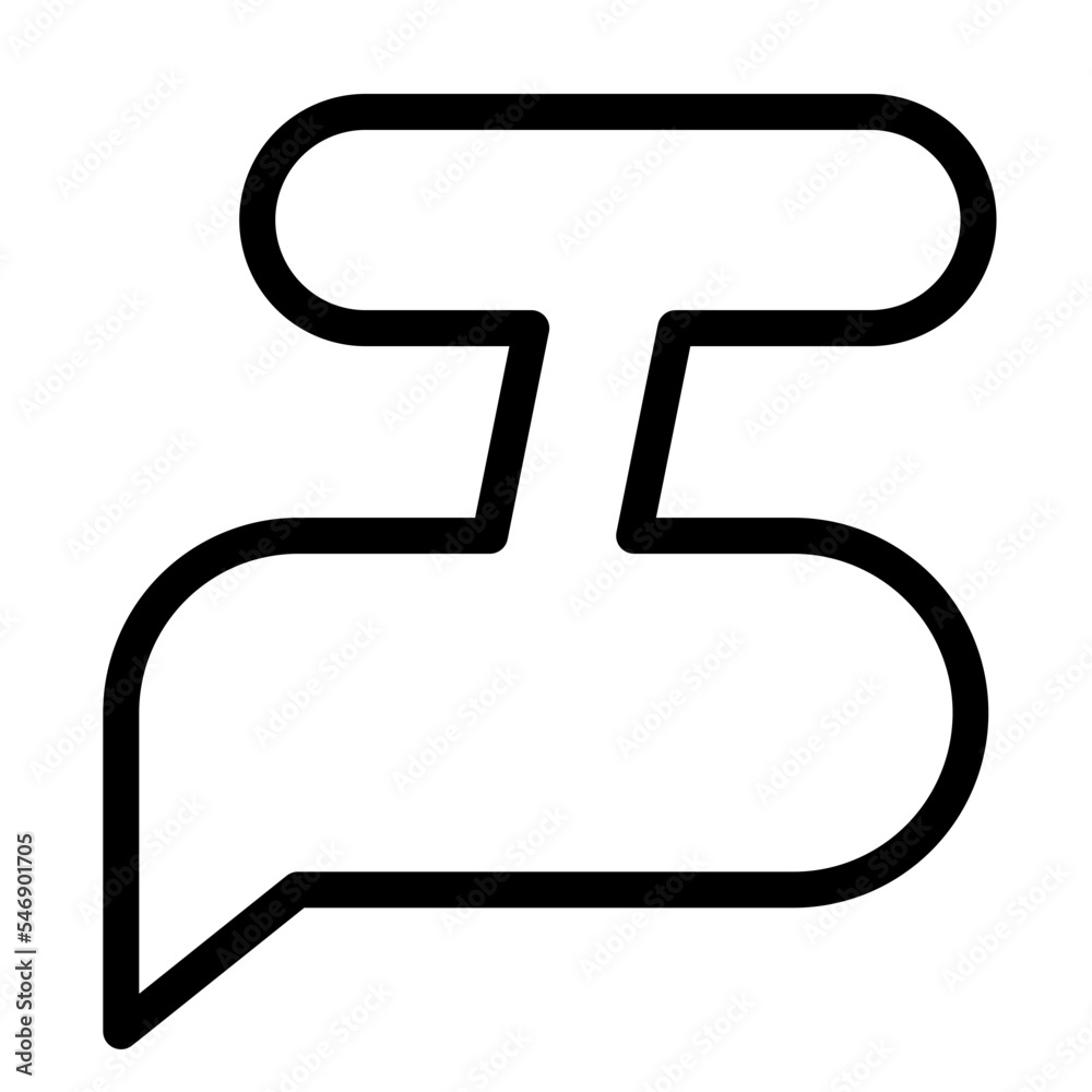 illustration of a speech bubble illustration of a speech bubble