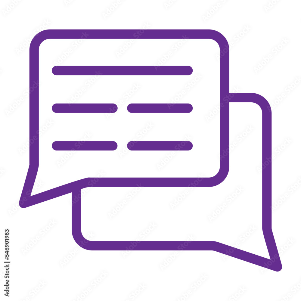 illustration of a speech bubble illustration of a speech bubble