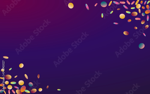 Colorful Circle Carnival Purple Background.