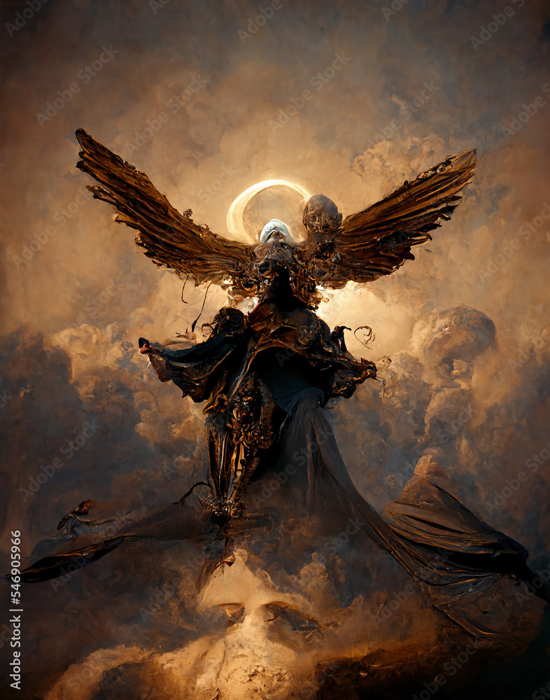 Fototapeta premium Digital Illustration of an Archangel