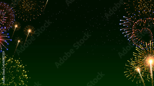 Happy New Year Background - Fireworks background - Christmas Background