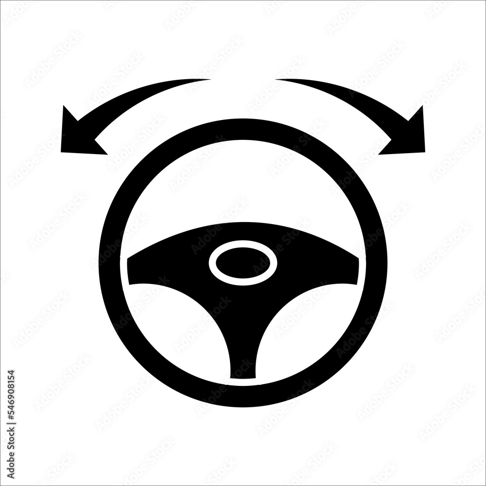 Steering wheel icon. Car, auto vector line icon. Automobile, machine, drive symbol. Wheel symbol illustration on white background. Steering wheel icon. Car, auto vector line icon. Automobile, machine, drive symbol. Wheel symbol illustration on white background.
