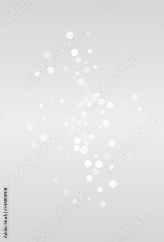 Silver Snow Vector Grey Background. Fantasy