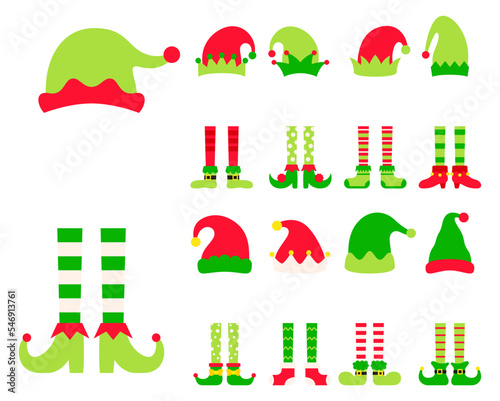 Set of Christmas Elf Family