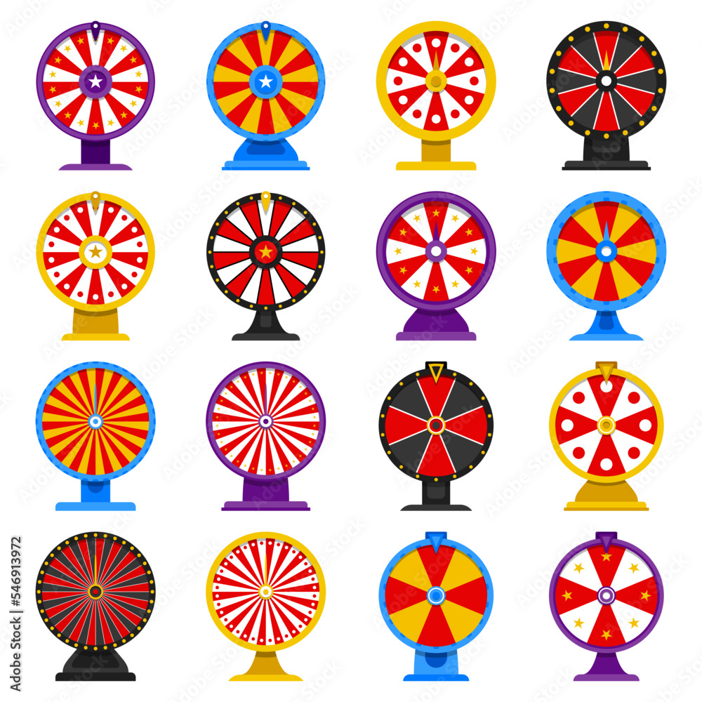 Fortune Wheel isolated on white background Fortune Wheel isolated on white background