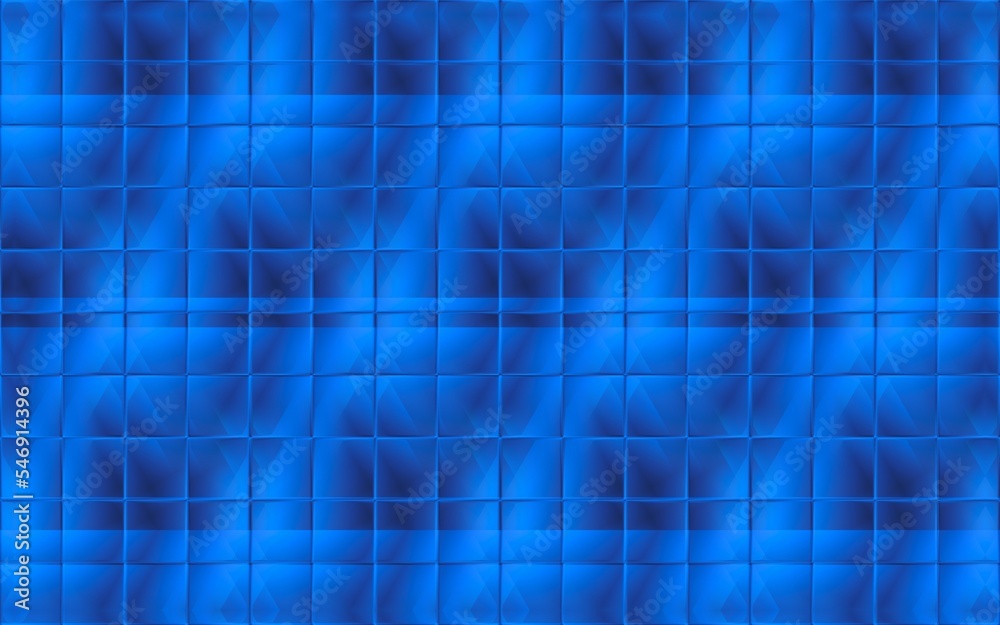 Illustration of a blue background with shapes and added effects Illustration of a blue background with shapes and added effects