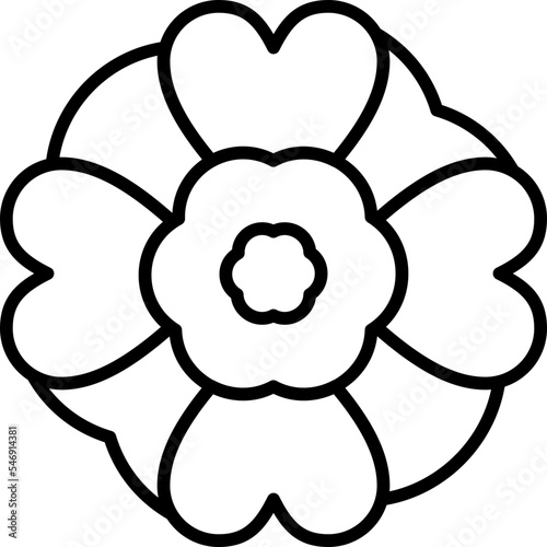 Mint Marigold Flower Icon
