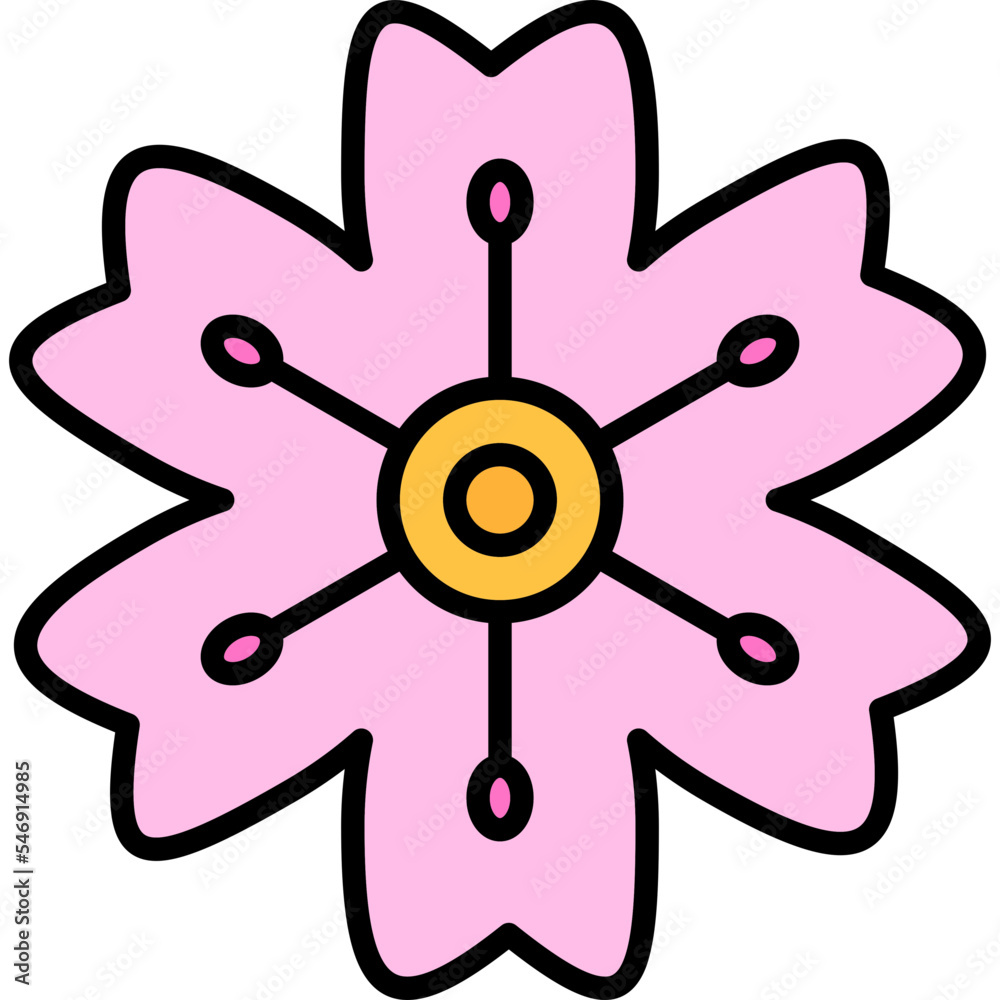Cherry Blossom Flower Icon Cherry Blossom Flower Icon