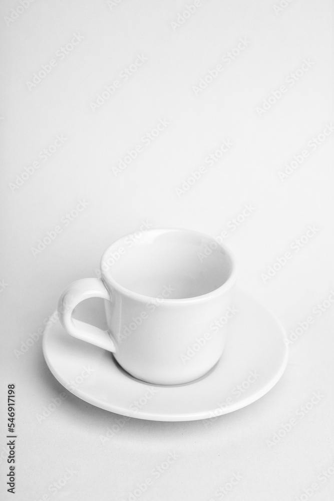 Obraz premium white cup on a white background