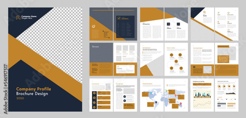Company profile brochure design template