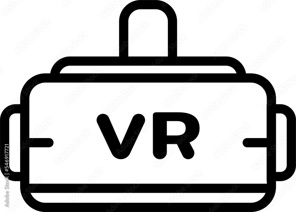 VR Glasses linear icon. VR Glasses linear icon.