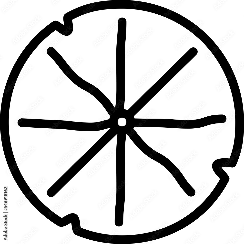 Lotus leaf linear icon. Lotus leaf linear icon.
