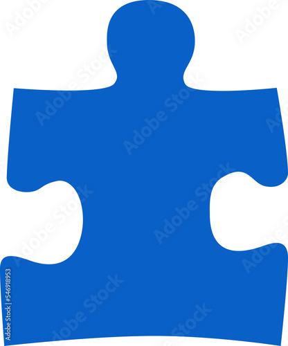 Autism Awareness Symbol. Puzzle piece