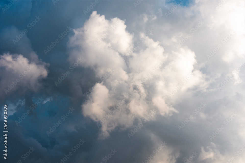Fototapeta premium Storm clouds formation during a bad weather day. High cloudscape scenery