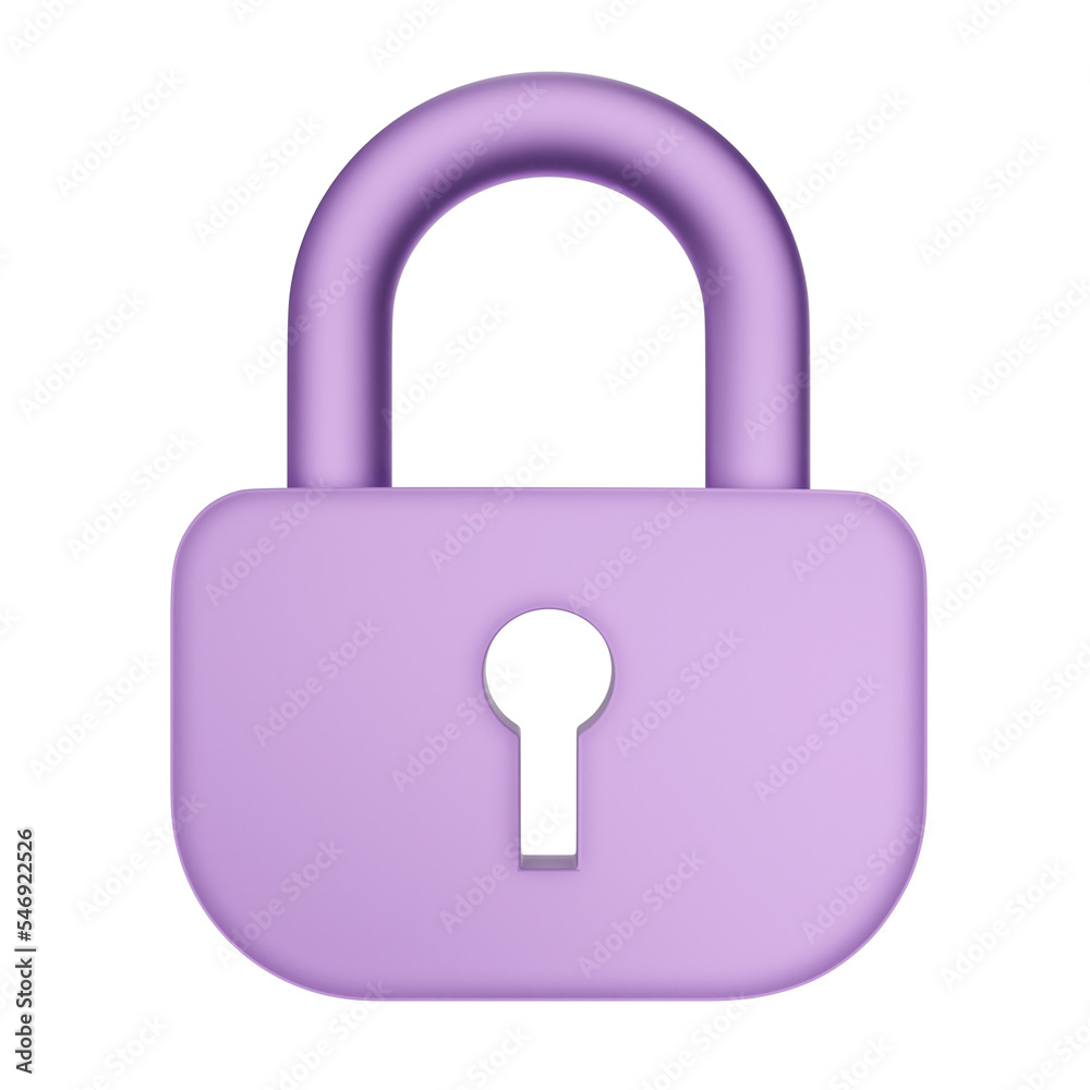 Padlock 3D illustration
Padlock 3D illustration