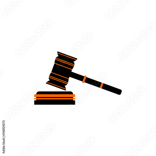 Judge Wood Hammer's auction, court. Wooden judicial ceremonial gavel of the chairman with a figured handle, for passing sentences and bills, court, justice, with a wooden stand.