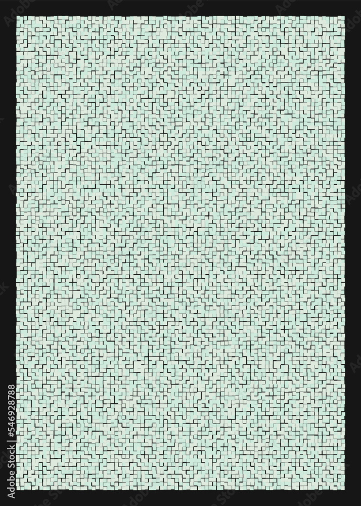 Fototapeta premium Offset Quads generative art background art illustration
