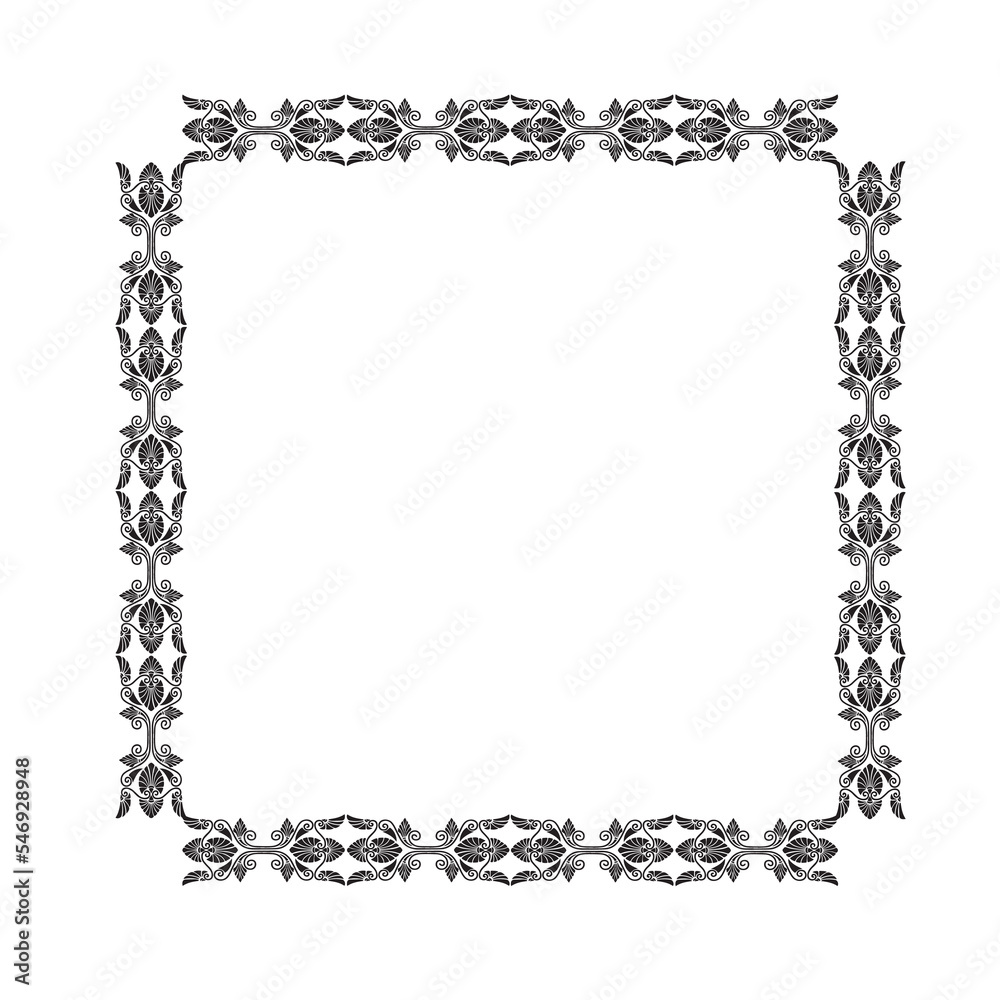Frame, in the style of an ornament, Vector illustration eps 10, Art. Frame, in the style of an ornament, Vector illustration eps 10, Art.