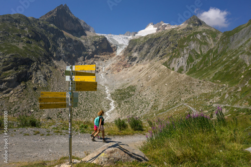 Hiking around Mont Blanc, Alpine landscape