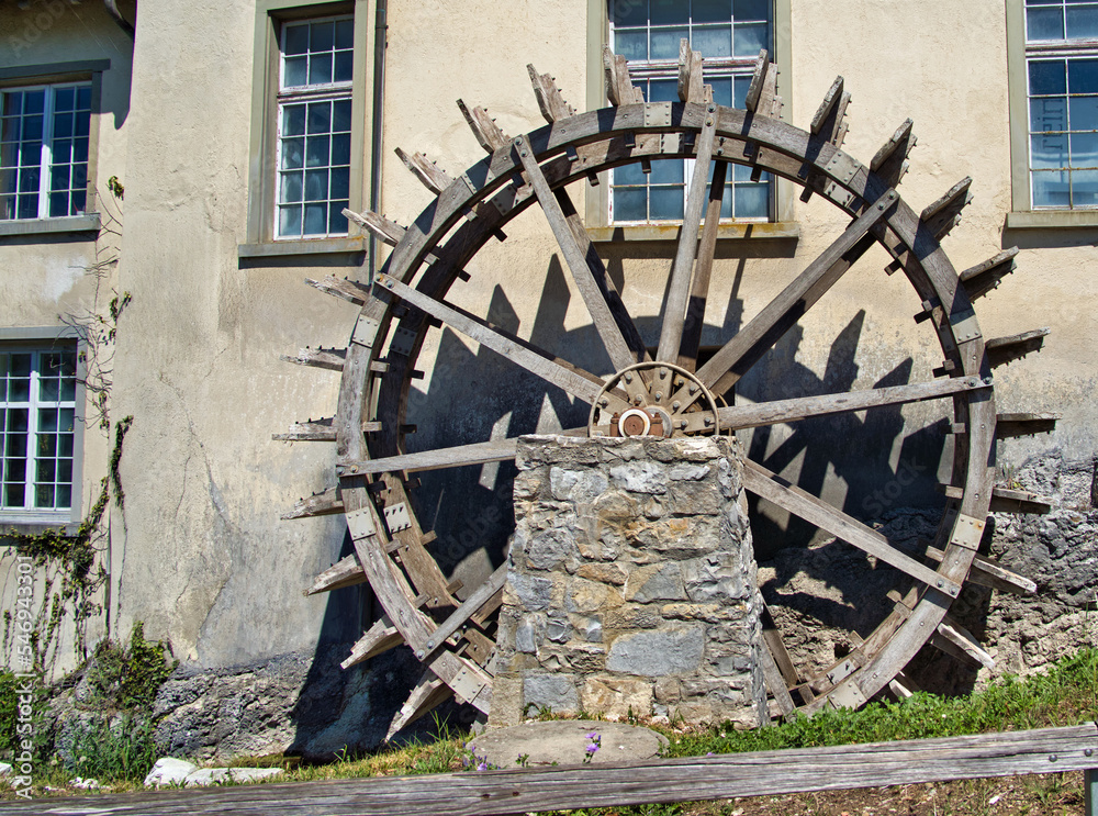 old mill in the village