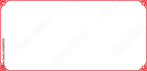 Chinese frame element for traditional design concept.