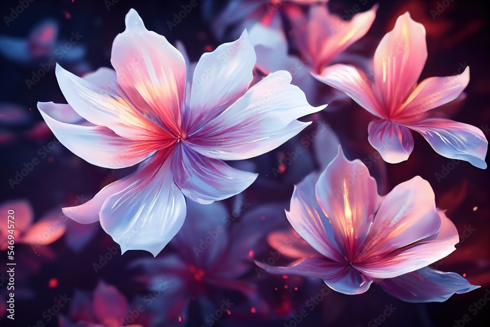 Pink lily flower blooming in the water
Pink lily flower blooming in the water
