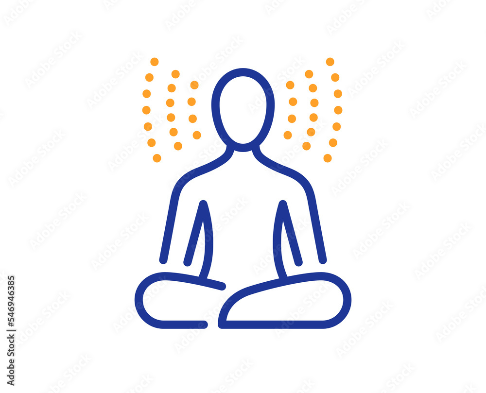 Yoga Meditação Com Desenho Linear Do Lado Feminino,meditação