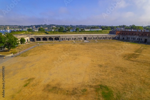 Aerial view of Fort Adams State Park. Newport, Rhode Island, United States. photo