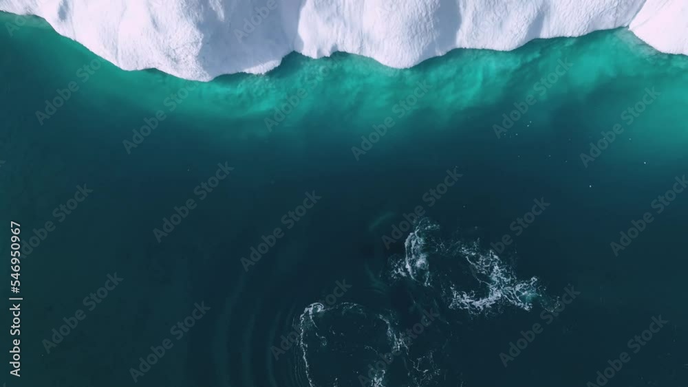 Ballenas Jorobadas nadando cerca de grandes icebergs Ballenas Jorobadas nadando cerca de grandes icebergs
