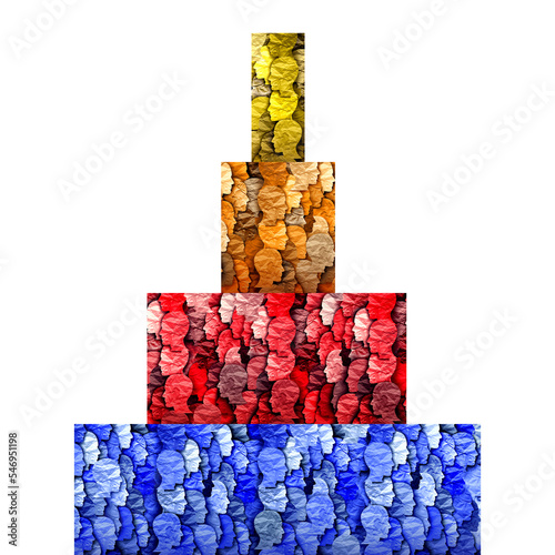 Social Stratification and different hierarchy categories of socio economic groups  based on ethnicity education wealth or economics and gender photo