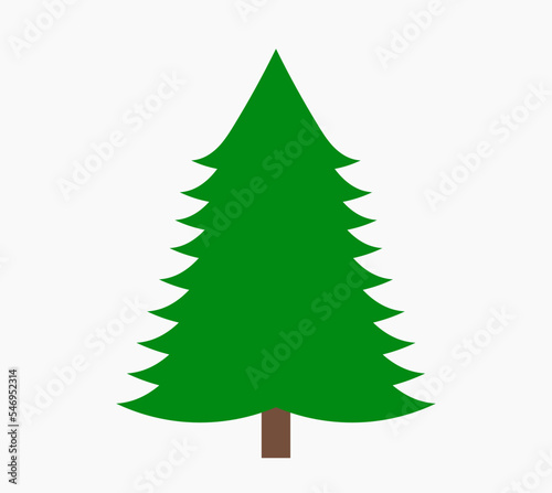 Christmas tree tall green drawing.