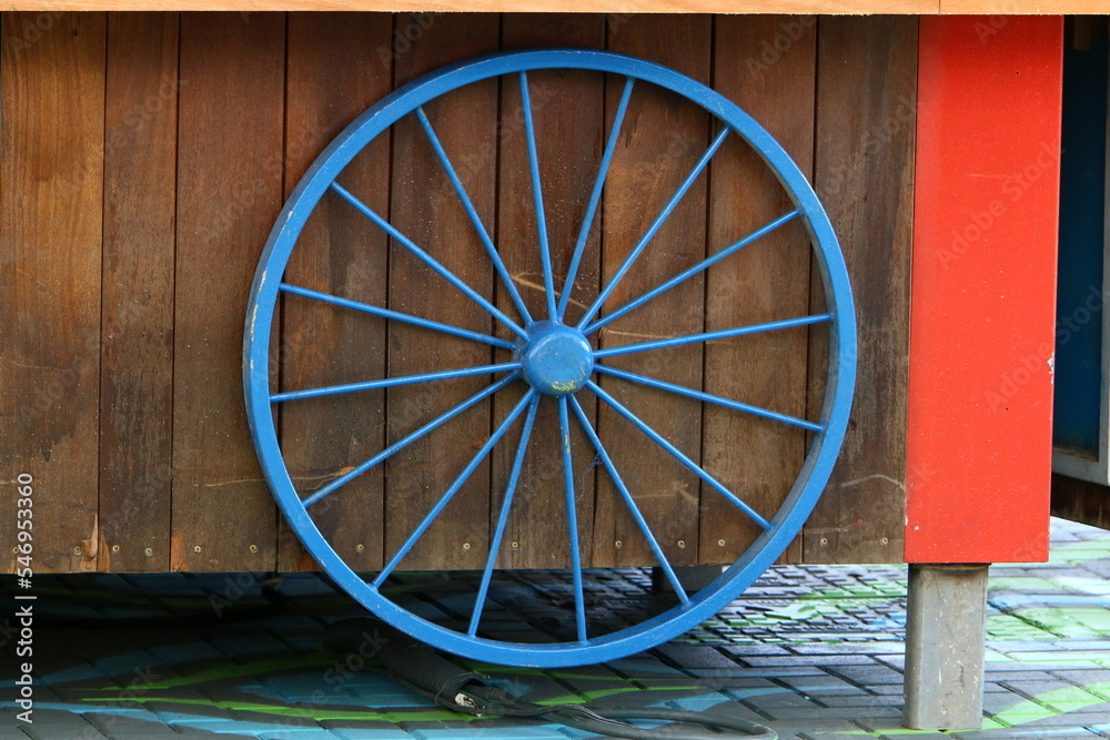Trolley trailer for transportation of goods.