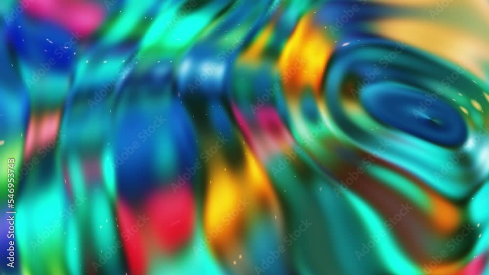 Creative 4k Motion design of 3d background with Neon Colors and Liquid ...