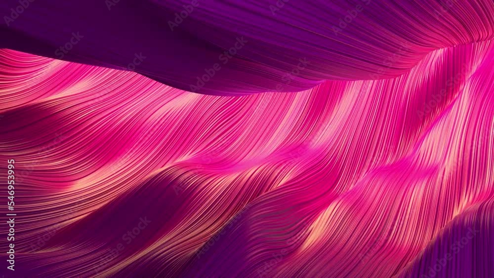 Creative 4k Motion design of 3d background with Neon Colors and Liquid gradients . Neon colors vibrant gradients 3d animation seamless loop in 4K. Abstract colorful wave backdrop seamless loop. 