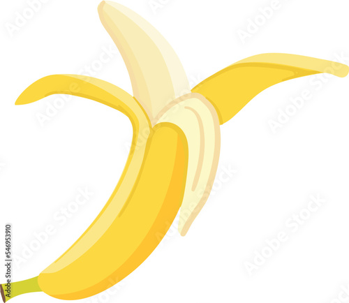 Fresh banana icon cartoon vector. Tropical plant. Healthy piece