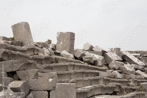A destroyed wall, destroyed steps. A forgotten empire.