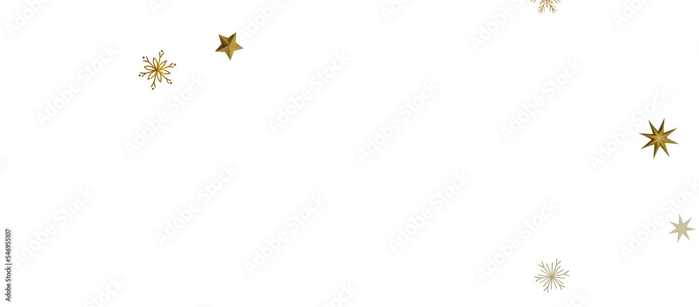 Banner with golden decoration. Festive border with falling glitter dust and stars. Banner with golden decoration. Festive border with falling glitter dust and stars.