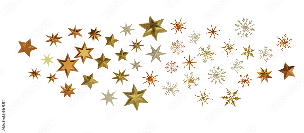 Snowflakes Falling On Snow - Winter Banner Snowflakes Falling On Snow - Winter Banner