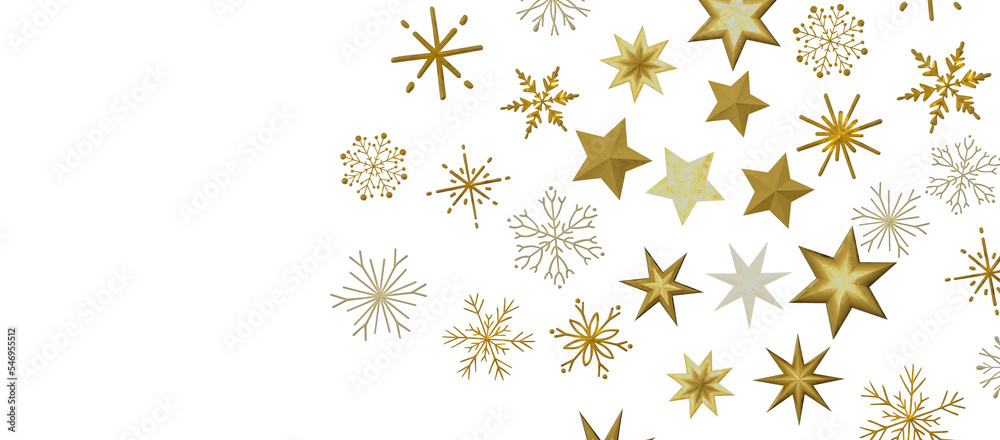 Winter christmas sky with falling snow